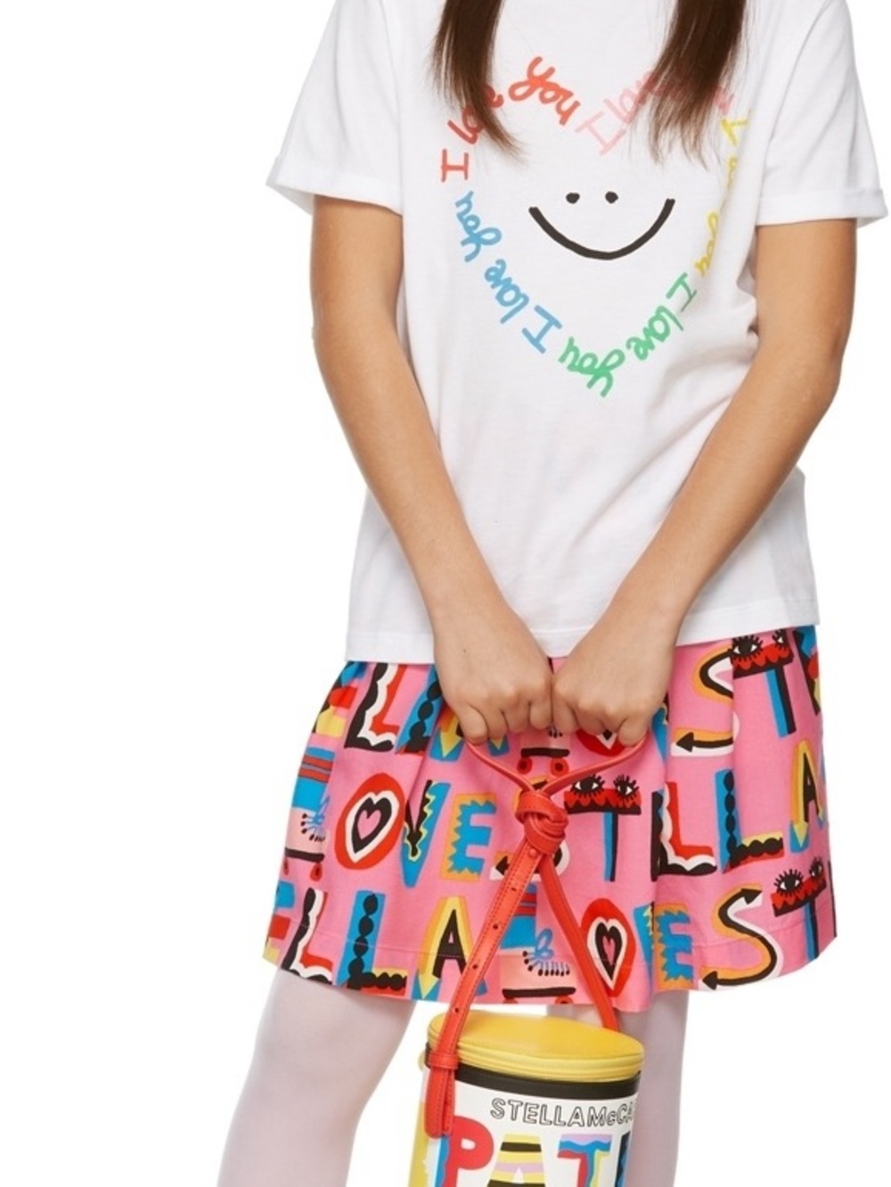 Stella McCartney Kids Pink "Stella Loves" Skirt Size 14+